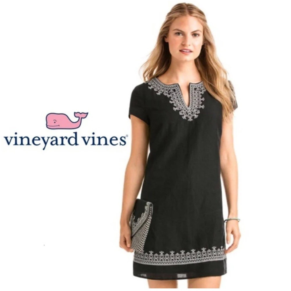 Vineyard Vines Embroidered Shift Dress